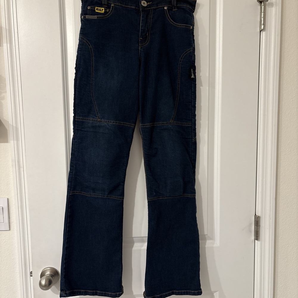 Bilt Iron Workers Reinforced Jeans, Women's Size 6 US SIZE UK 10 Motorcycles